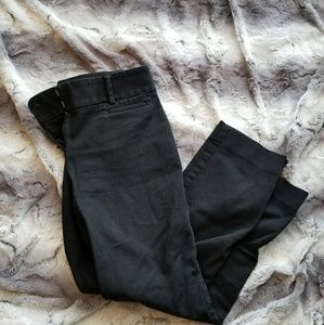 ann taylor/ black marissa fit cropped pants/ sz 0